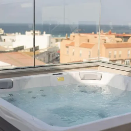 Atico Superior Con Terraza Vistas Jacuzzi Y Wifi - Poniente Penthouse Tarifa