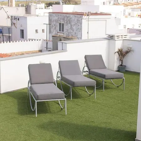 Atico Superior Con Terraza Vistas Jacuzzi Y Wifi - Poniente Penthouse Appartement Tarifa